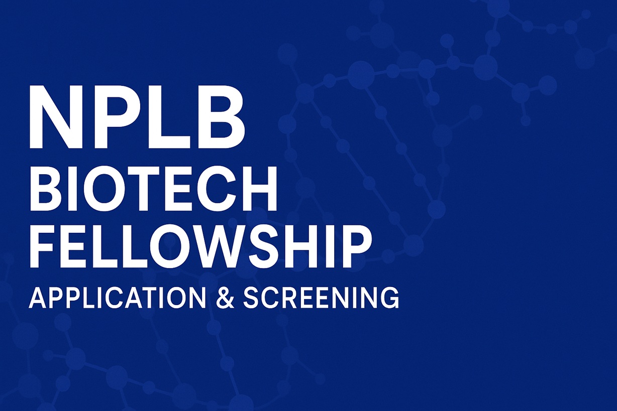 NPLB Biotech Fellowship Application & Screening NPLBA101